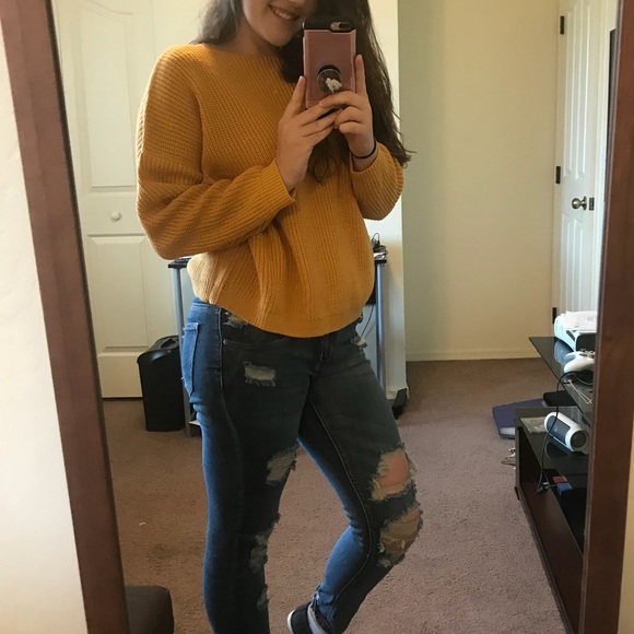 4th Restock!✨ Favorite Mustard Yellow Knit Sweater - Picture 2 of 5